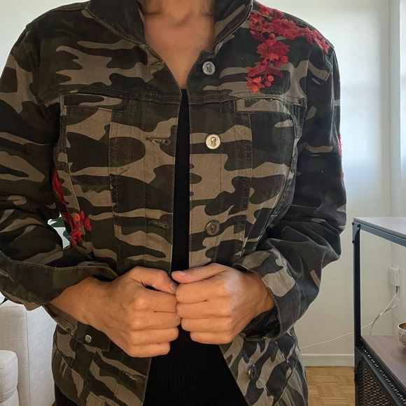 Pilots and the Letter Press army green jean jacket - Picture 3 of 7